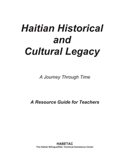 Haitian Historical and Cultural Legacy