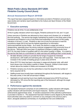 Public Library Service Annual Report 2019 to 2020: Flintshire , File Type