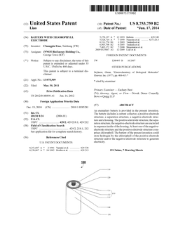 (12) United States Patent (10) Patent No.: US 8,753,759 B2 Liao (45) Date of Patent: *Jun