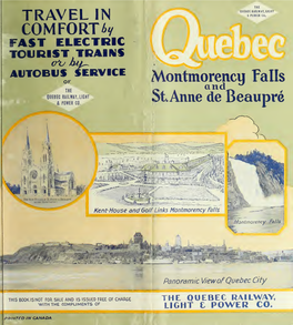 Quebec : Montmorency Falls and St. Anne De Beaupre