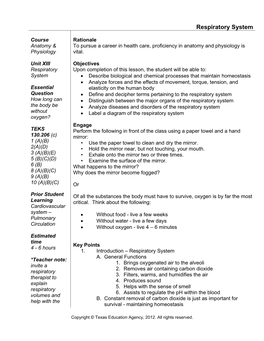 Respiratory System