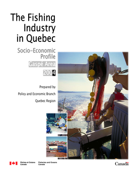 The Fishing Industry in Quebec Socio-Economic Profile Gaspé Area 2004