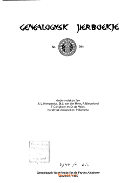 Genealogysk Jierboekje 1980