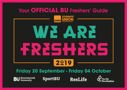 Your OFFICIAL BU Freshers' Guide