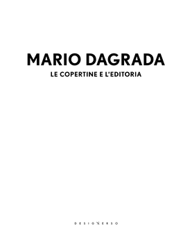 Mario Dagrada Le Copertine E L’Editoria Sommario