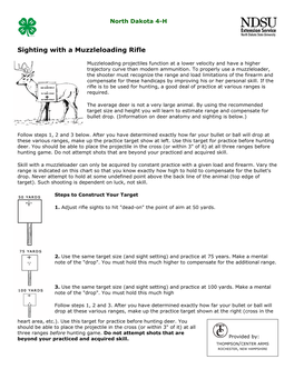 Sighting with a Muzzleloading Rifle