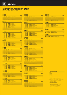 Bahnhof Alpnach Dorf 15 Dezember 2019 - 12 Dezember 2020