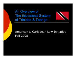 Education in Trinidad and Tobago