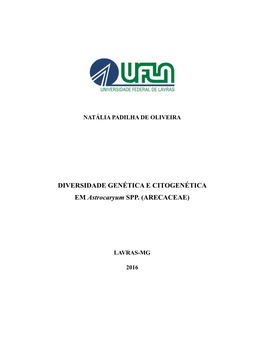 DIVERSIDADE GENÉTICA E CITOGENÉTICA EM Astrocaryum SPP