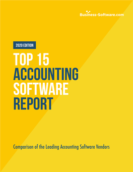Top 15 Accounting Software Report