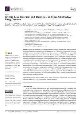 Trypsin-Like Proteases and Their Role in Muco-Obstructive Lung Diseases