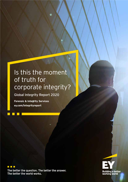 Is This the Moment of Truth for Corporate Integrity? Global Integrity Report 2020