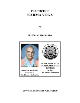 Practice of Karma Yoga