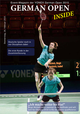 YONEX German Open 2015 GERMAN OPEN INSIDE