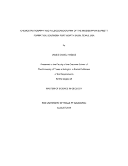 University of Texas at Arlington Dissertation Template