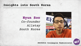 Hyun Soo Co-Founder Allstay South Korea