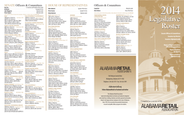 Legislative Roster Legislative Roster