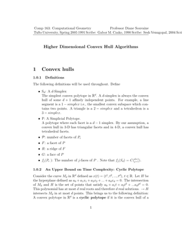 Convex Hull in Higher Dimensions