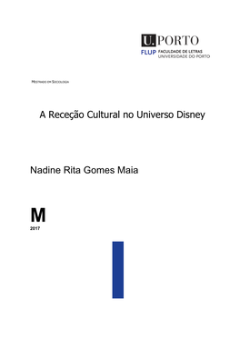 A Receção Cultural No Universo Disney Dissertaçao