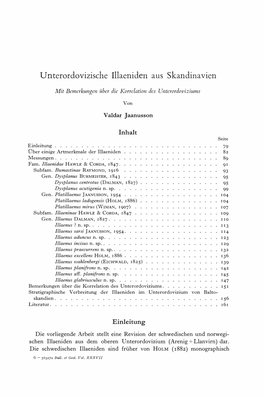 Unterordovizische Illaeniden Aus Skandinavien