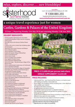 Castles, Gardens & Palaces of the United Kingdom