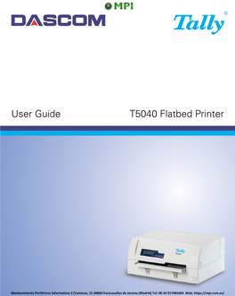 User-Manual-Dascom-Tally-T5040-En