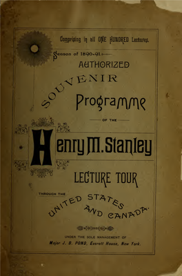 Authorized Souvenir Programme of the Henry M. Stanley