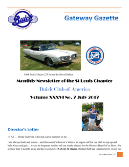 Buick Club of America Volume XXXVI No