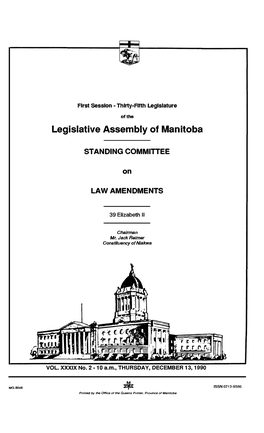 Legislative Assembly of Manitoba