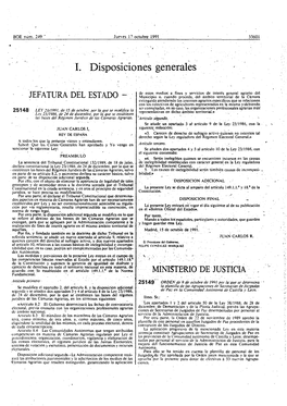 I. Disposiciones Generales