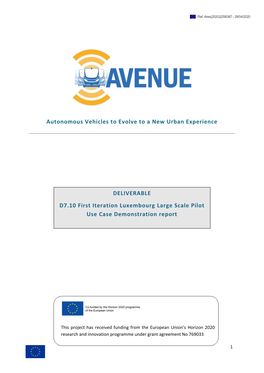 D7-10 First Iteration Luxembourg Large Scale Pilot Use Case Demonstration Report