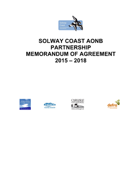 Solway Coast Aonb Partnership Memorandum of Agreement 2015 – 2018