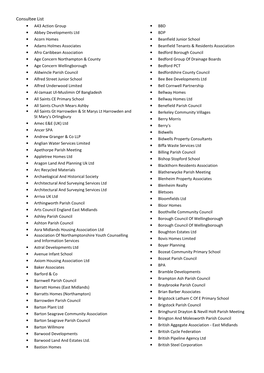 Consultee List