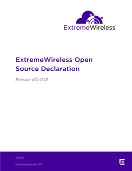 Extremewireless Open Source Declaration