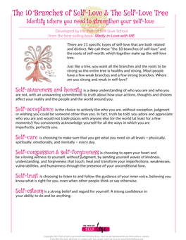 The 10 Branches of Self-Love & the Self-Love Tree