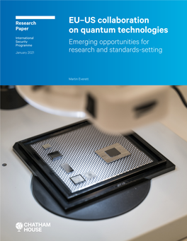 EU–US Collaboration on Quantum Technologies Emerging Opportunities for Research and Standards-Setting
