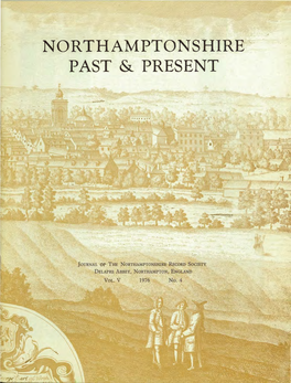 Northamptonshire Past & Present: Volume 5, No 4, 1976