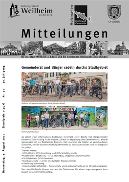 Gemeinderat Und Bürger Radeln Durchs Stadtgebiet