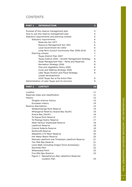 Tapuaeharuru Bay Lakeshore Management Plan