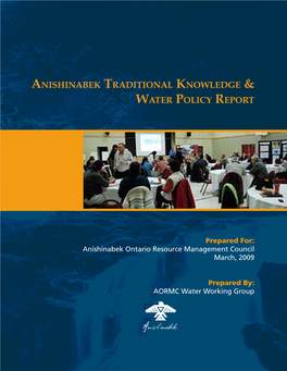 Anishinabek Traditional Knowledge & Water Policy Report