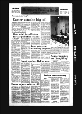 Carter Attacks Big Oil