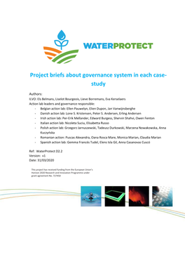 Project Briefs About Governance System in Each Case- Study