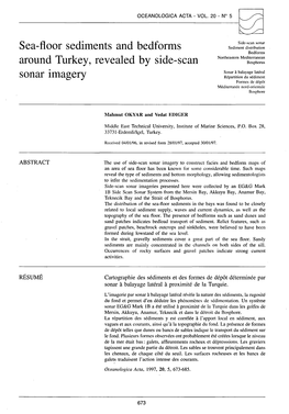 Sea-Floor Sediments and Bedforms Around Turkey, Revealed by Side