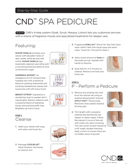 Cnd™ Spa Pedicure