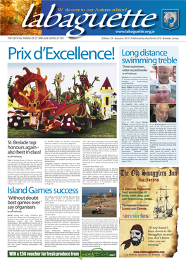 Island Games Success THAT SERVES QUALITY the Sailing Events in St