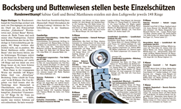 Bocksberg Und Buttenwiesen Stellen Beste Einzelschützen TV Gundelfingen – TSV Wertingen 18:23 Wertingen 14:0 Gersthofen 4:8 Kempt.-Kott