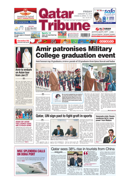 Amir Patronises Military College Graduation Event Amir Honours Top 10 Graduates, Reviews Parade of 152 Graduates from Qatar, Kuwait and Sudan