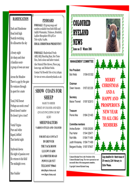 Ryeland News Dec 2006