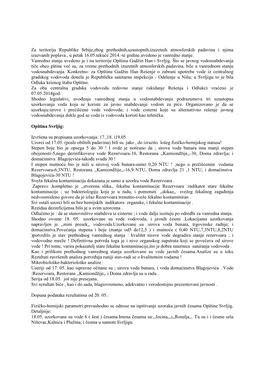 Za Teritoriju Republike Srbije,Zbog Prethodnih,Uzastopnih,Izuzetnih Atmosferskih Padavina I Njima Izazvanih Poplava., U Petak 16