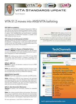 Vita Standard Update Spring 2011